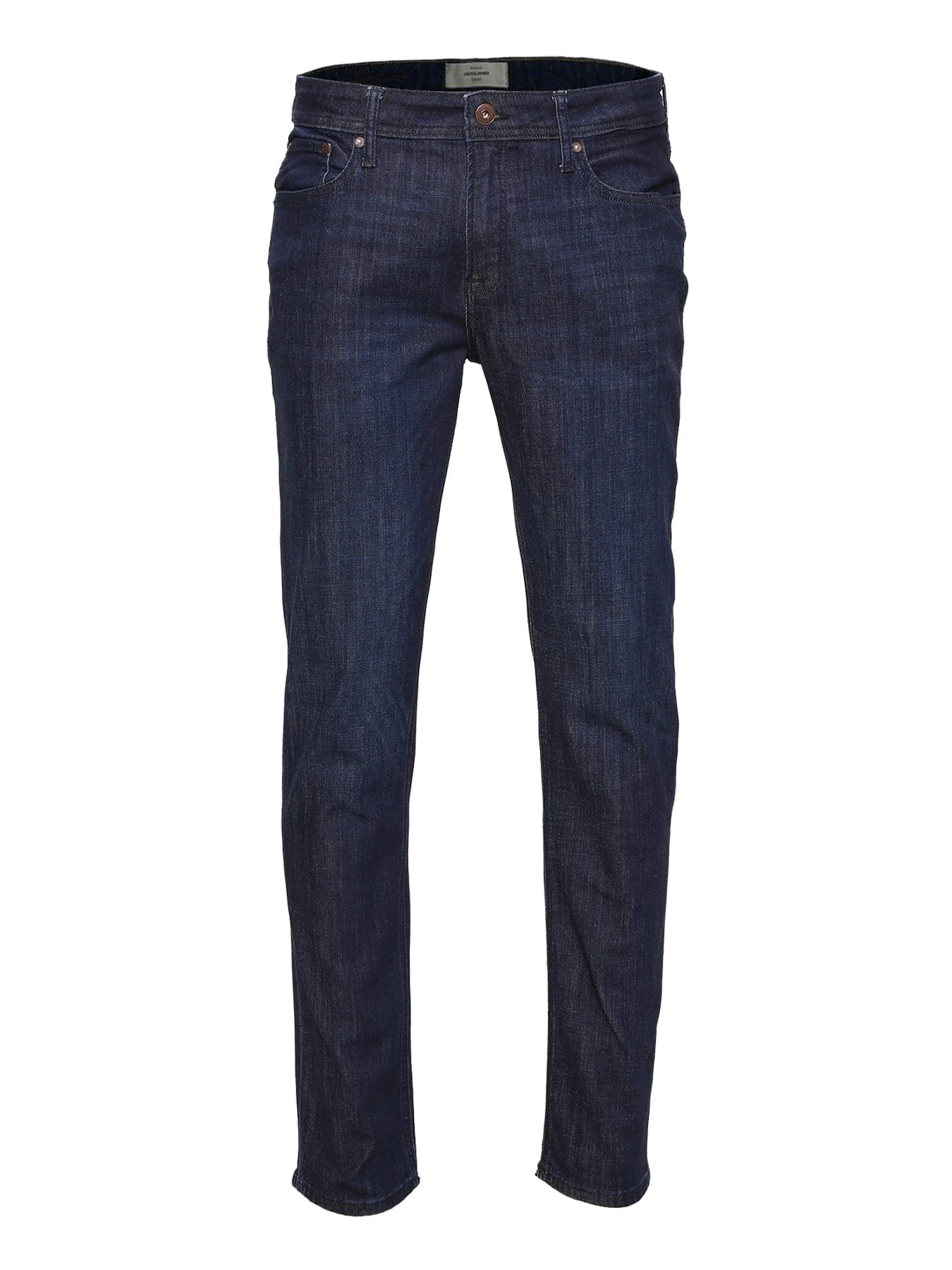 Jack & Jones Jeans Straight Leg - CLARK JJARIS In Rinsed Dark Blue Denim 3 Jack & Jones Jeans Straight Leg - CLARK JJARIS In Rinsed Dark Blue Denim