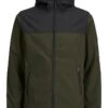 Jack & Jones Softshelljacke "Marvin" In Dunkelgrün/ Schwarz -Trendiges Bekleidungsgeschäft jack and jones softshelljacke marvin in dunkelgrun schwarz
