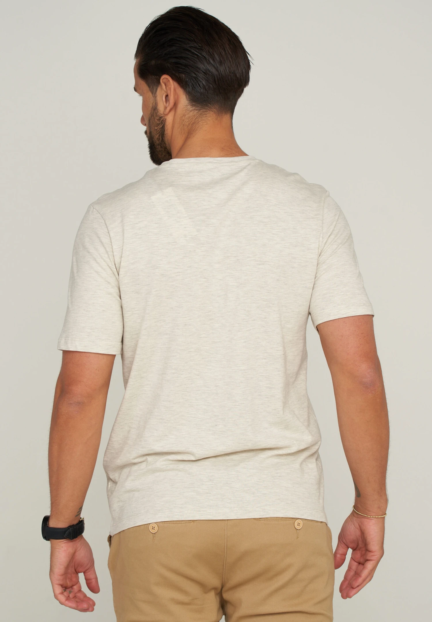 Jack & Jones T-Shirt - JJSANCHEZ TEE SS CREW NECK In Grey Melange 5 Jack & Jones T-Shirt - JJSANCHEZ TEE SS CREW NECK In Grey Melange – Bild 3