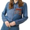 Jeans-Bluse In Blau 1 Jeans-Bluse In Blau -Trendiges Bekleidungsgeschäft jimmy sanders jeans bluse in blau