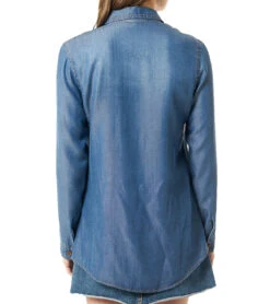 Jeans-Bluse In Blau 7 Jeans-Bluse In Blau -Trendiges Bekleidungsgeschäft jimmy sanders jeans bluse in blau 2