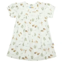 Joha Bambus Kleid In Offwhite