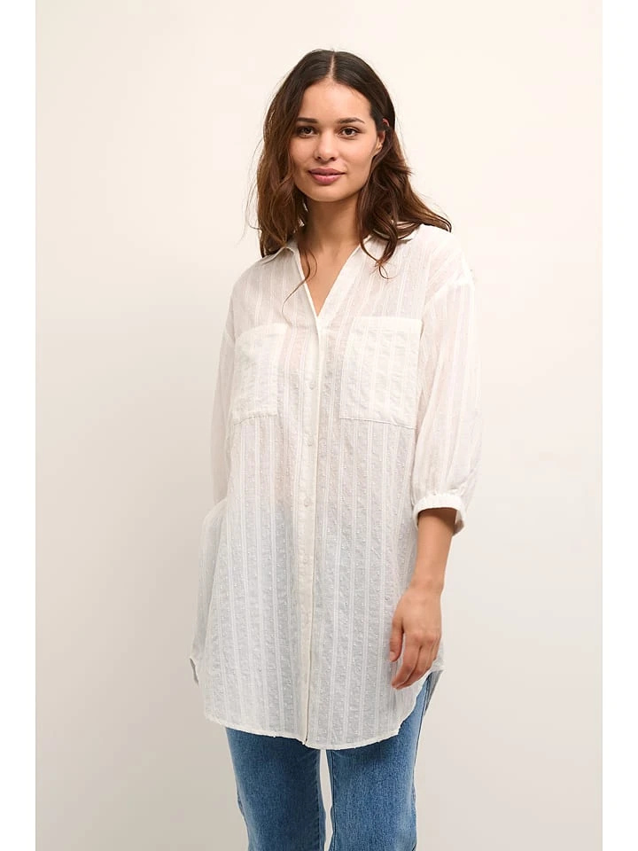 Kaffe Bluse "Juna" In Weiß 7 Kaffe Bluse "Juna" In Weiß – Bild 5