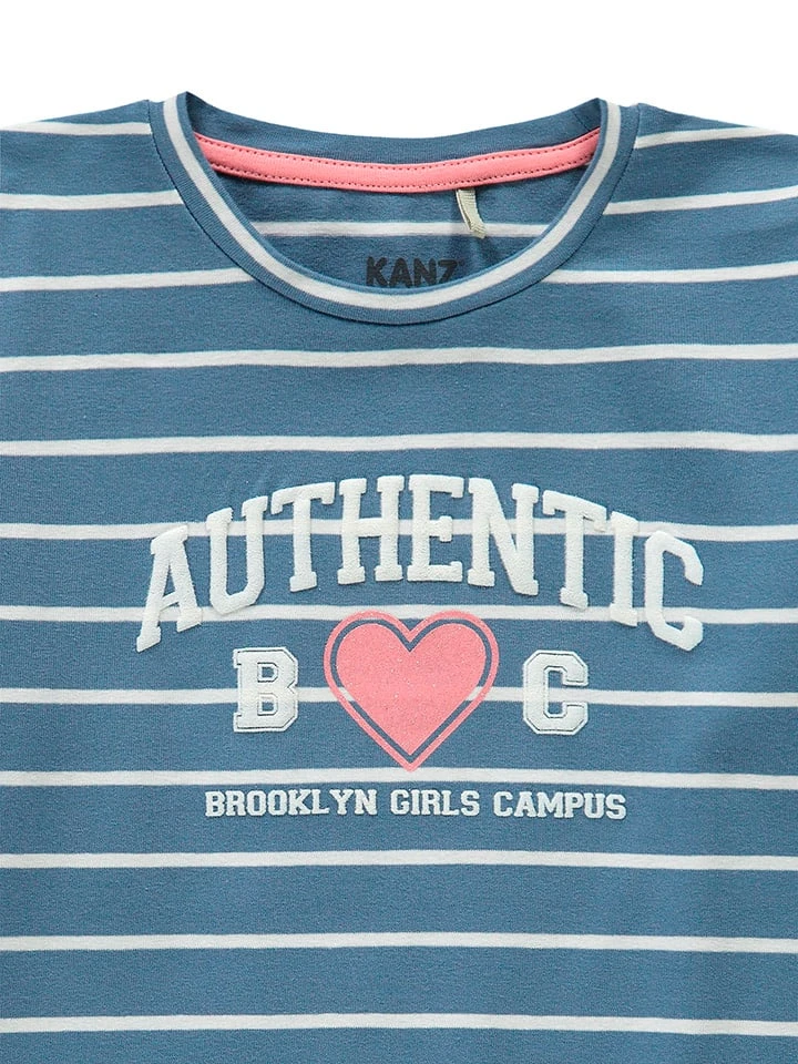 Kanz Longsleeve In Blau/ Weiß 5 Kanz Longsleeve In Blau/ Weiß – Bild 3