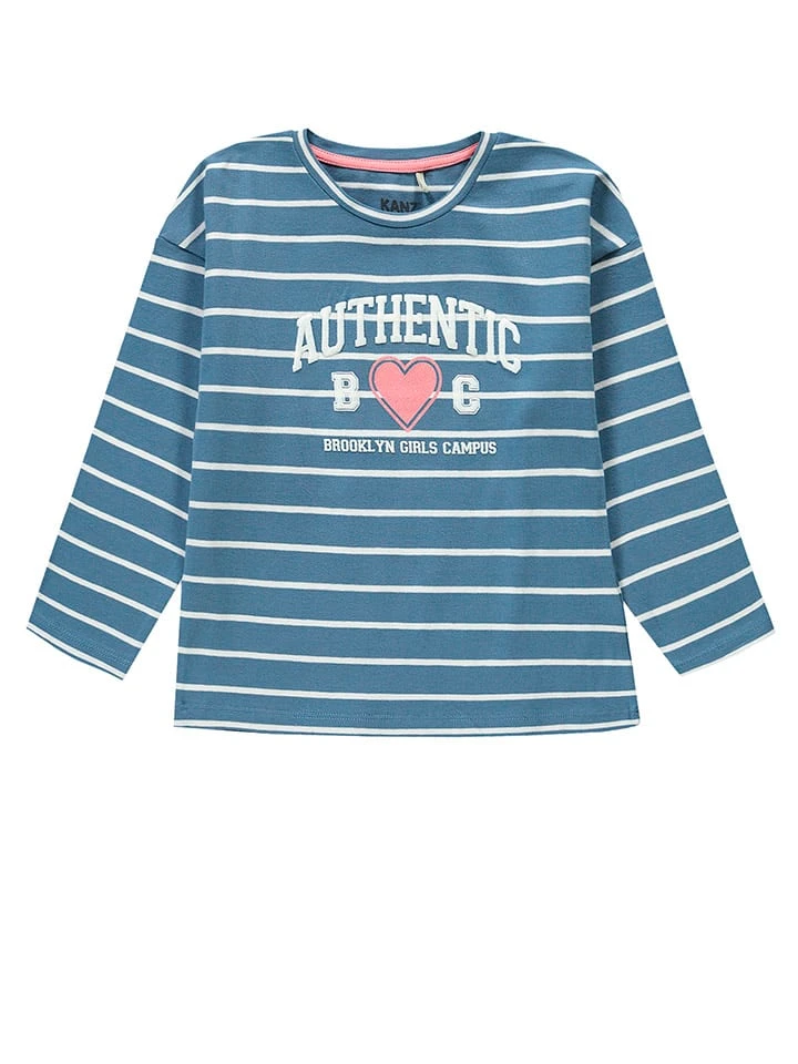 Kanz Longsleeve In Blau/ Weiß 3 Kanz Longsleeve In Blau/ Weiß