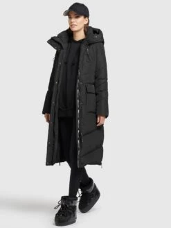 Khujo Mantel ELVITA In Schwarz -Trendiges Bekleidungsgeschäft khujo mantel elvita in schwarz 5