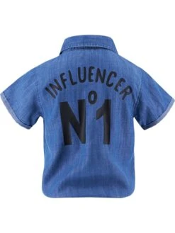 Jeansbluse "Jace" In Blau -Trendiges Bekleidungsgeschäft kiddo united jeansbluse jace in blau 1