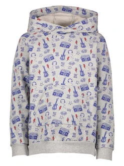 Hoodie In Hellgrau/ Blau -Trendiges Bekleidungsgeschäft lamino hoodie in hellgrau blau 1