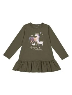 Tunika In Khaki -Trendiges Bekleidungsgeschäft lamino tunika in khaki 1