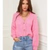 Cardigan In Pink 1 Cardigan In Pink -Trendiges Bekleidungsgeschäft larmoire de suzette cardigan in pink