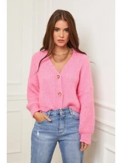 Cardigan In Pink