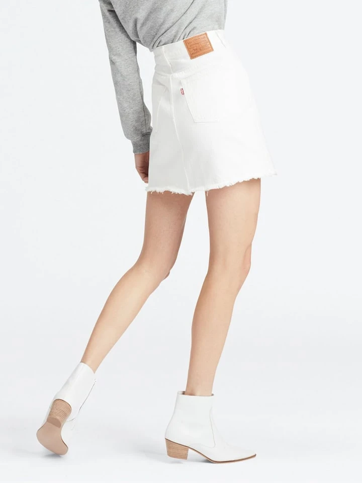 Jeansrock In Weiß 6 Jeansrock In Weiß – Bild 4