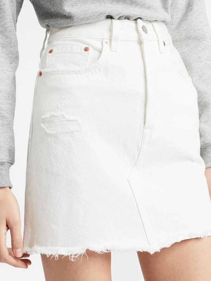 Jeansrock In Weiß 3 Jeansrock In Weiß