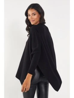 Poncho In Schwarz 7 Poncho In Schwarz -Trendiges Bekleidungsgeschäft milan kiss poncho in schwarz 2