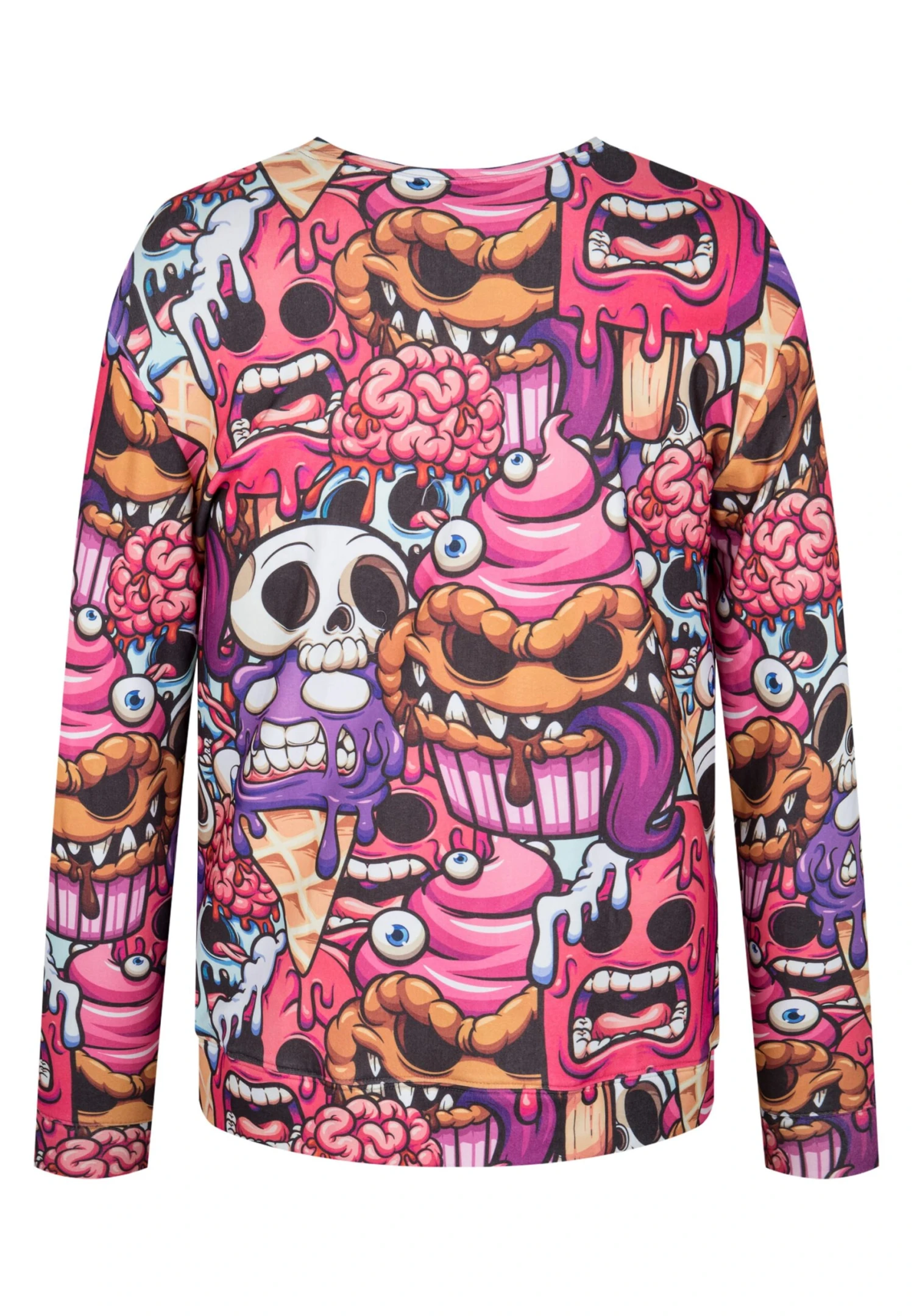 Mr GUGU & MISS GO Sweater Zombie Ice Cream In Glam Pink 4 Mr GUGU & MISS GO Sweater Zombie Ice Cream In Glam Pink – Bild 2