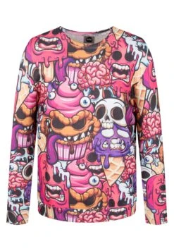 Mr GUGU & MISS GO Sweater Zombie Ice Cream In Glam Pink