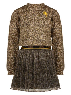 Kleid In Beige/ Schwarz