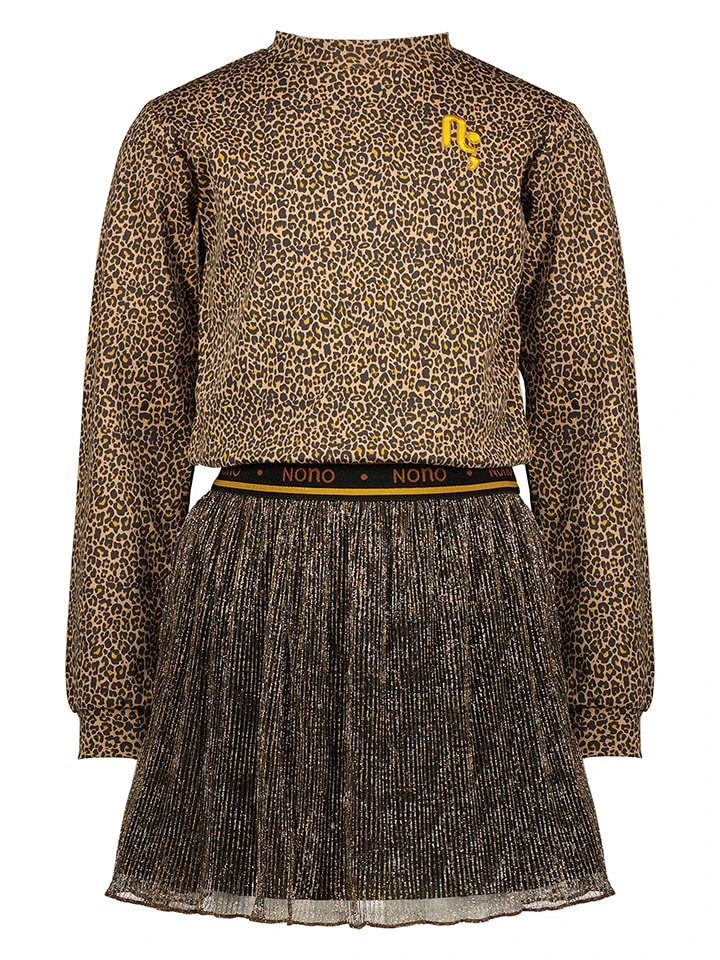 Kleid In Beige/ Schwarz 3 Kleid In Beige/ Schwarz