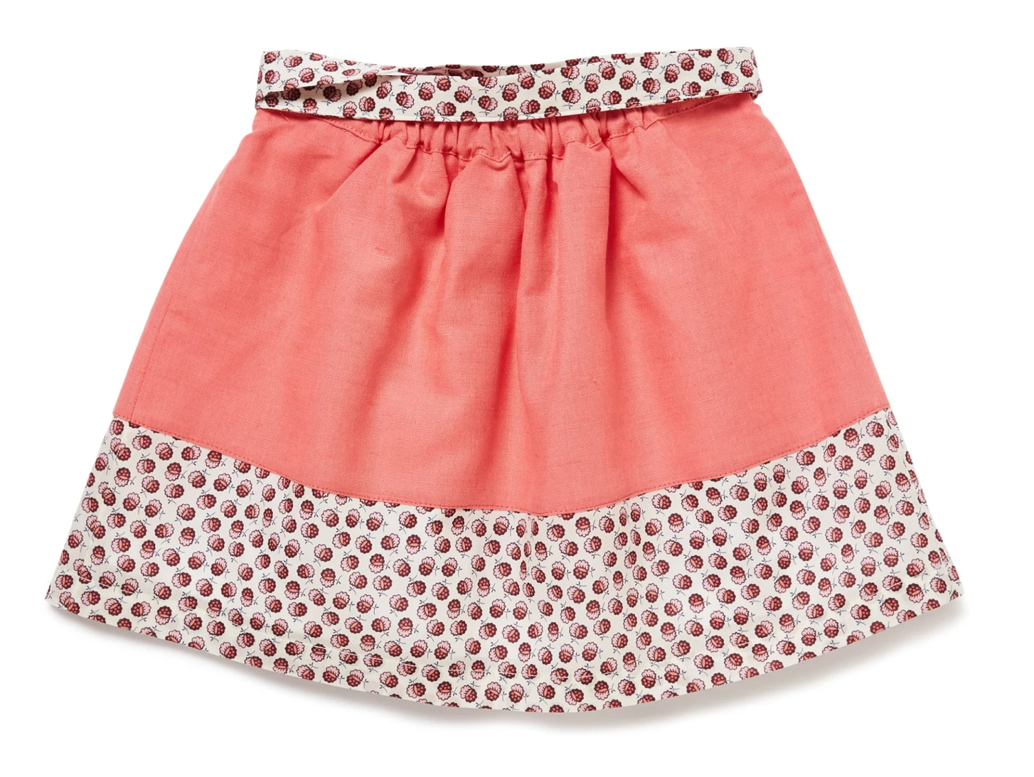 Kinderrock "SKIRT NIA NUTS!" Mit Nüssemuster In Lachs/Rosa Kariert 4 Kinderrock "SKIRT NIA NUTS!" Mit Nüssemuster In Lachs/Rosa Kariert – Bild 2