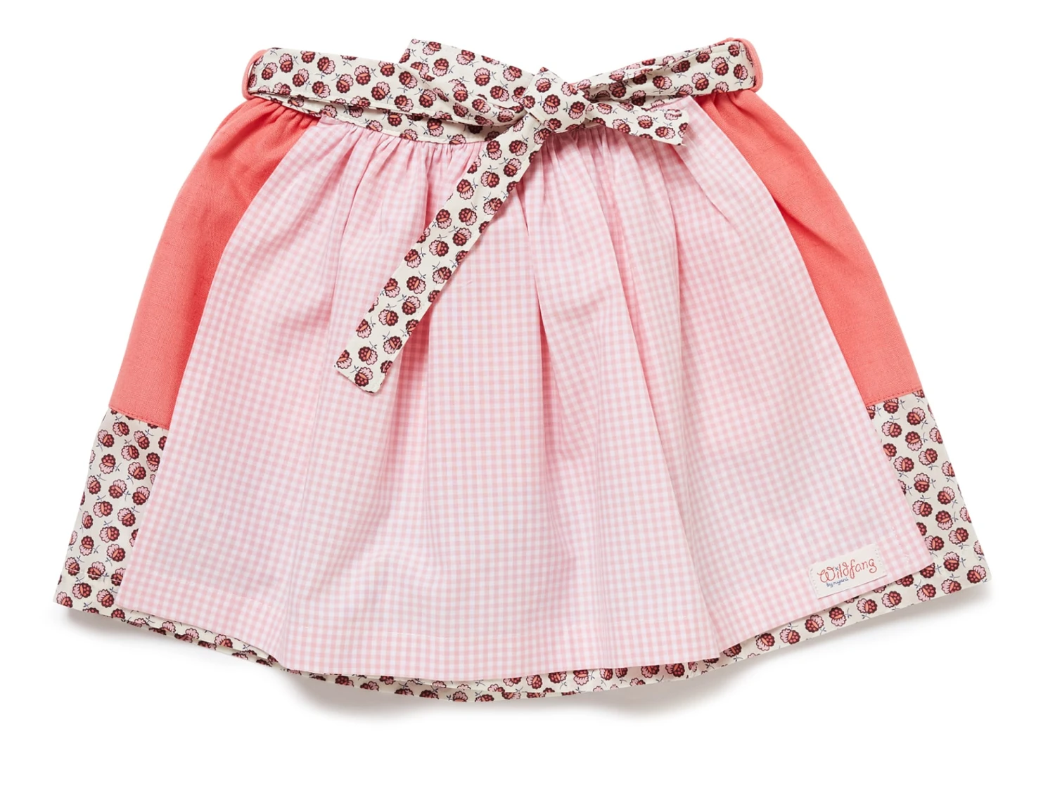 Kinderrock "SKIRT NIA NUTS!" Mit Nüssemuster In Lachs/Rosa Kariert 3 Kinderrock "SKIRT NIA NUTS!" Mit Nüssemuster In Lachs/Rosa Kariert