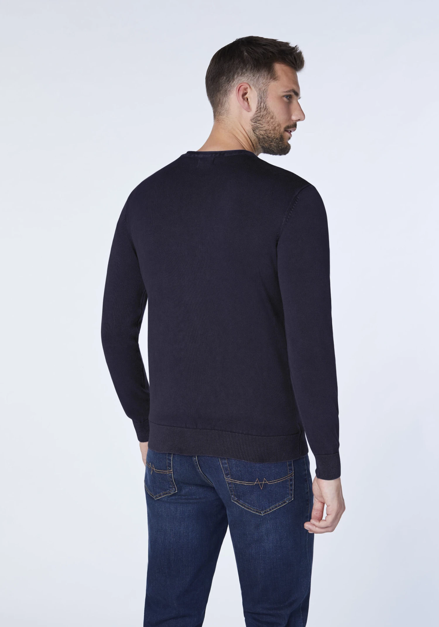 Strickpullover In Blau 4 Strickpullover In Blau – Bild 2