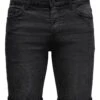 Only & Sons Jeans-Shorts In Schwarz -Trendiges Bekleidungsgeschäft only and sons jeans shorts in schwarz