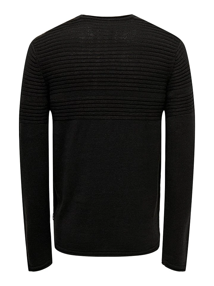 Only & Sons Pullover "Blade" In Schwarz 4 Only & Sons Pullover "Blade" In Schwarz – Bild 2