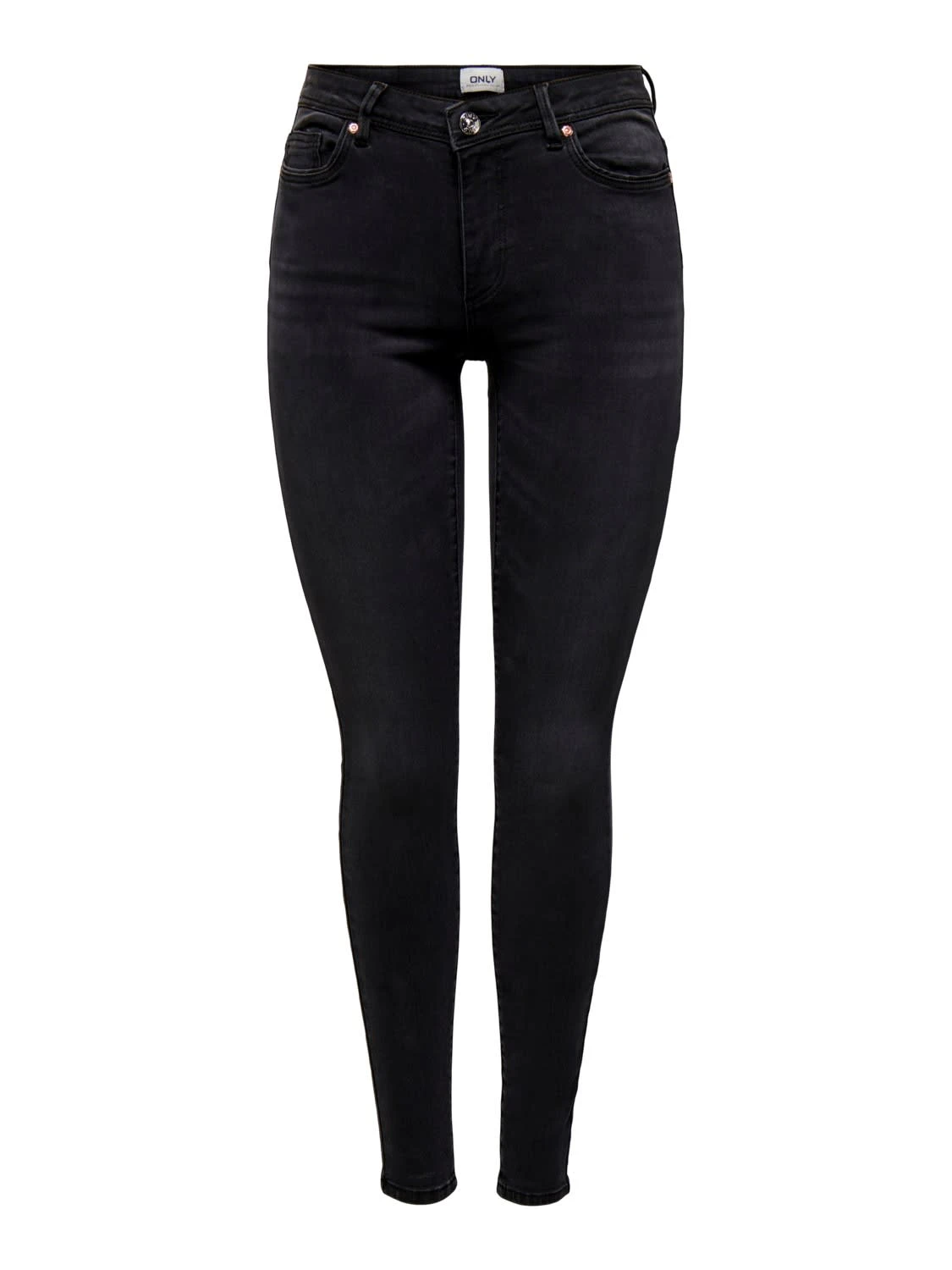 ONLY Skinny Fit Denim Stretch Jeans ONLWAUW In Schwarz 3 ONLY Skinny Fit Denim Stretch Jeans ONLWAUW In Schwarz