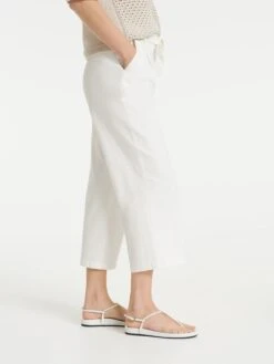 OPUS Culotte "Mareika" In Weiß -Trendiges Bekleidungsgeschäft opus culotte mareika in weiss 1
