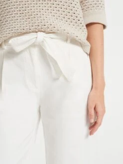 OPUS Culotte "Mareika" In Weiß -Trendiges Bekleidungsgeschäft opus culotte mareika in weiss 3