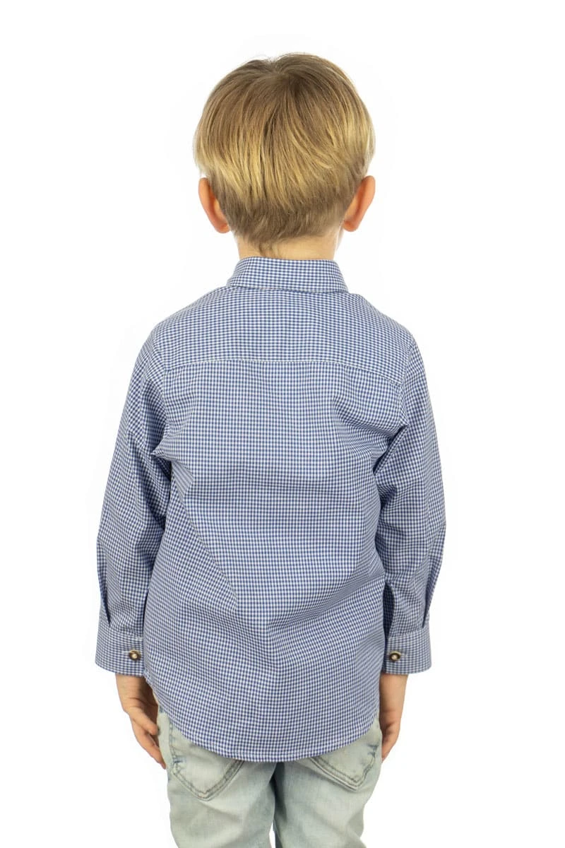 Trachtenhemd Preva In Mittelblau 4 Trachtenhemd Preva In Mittelblau – Bild 2