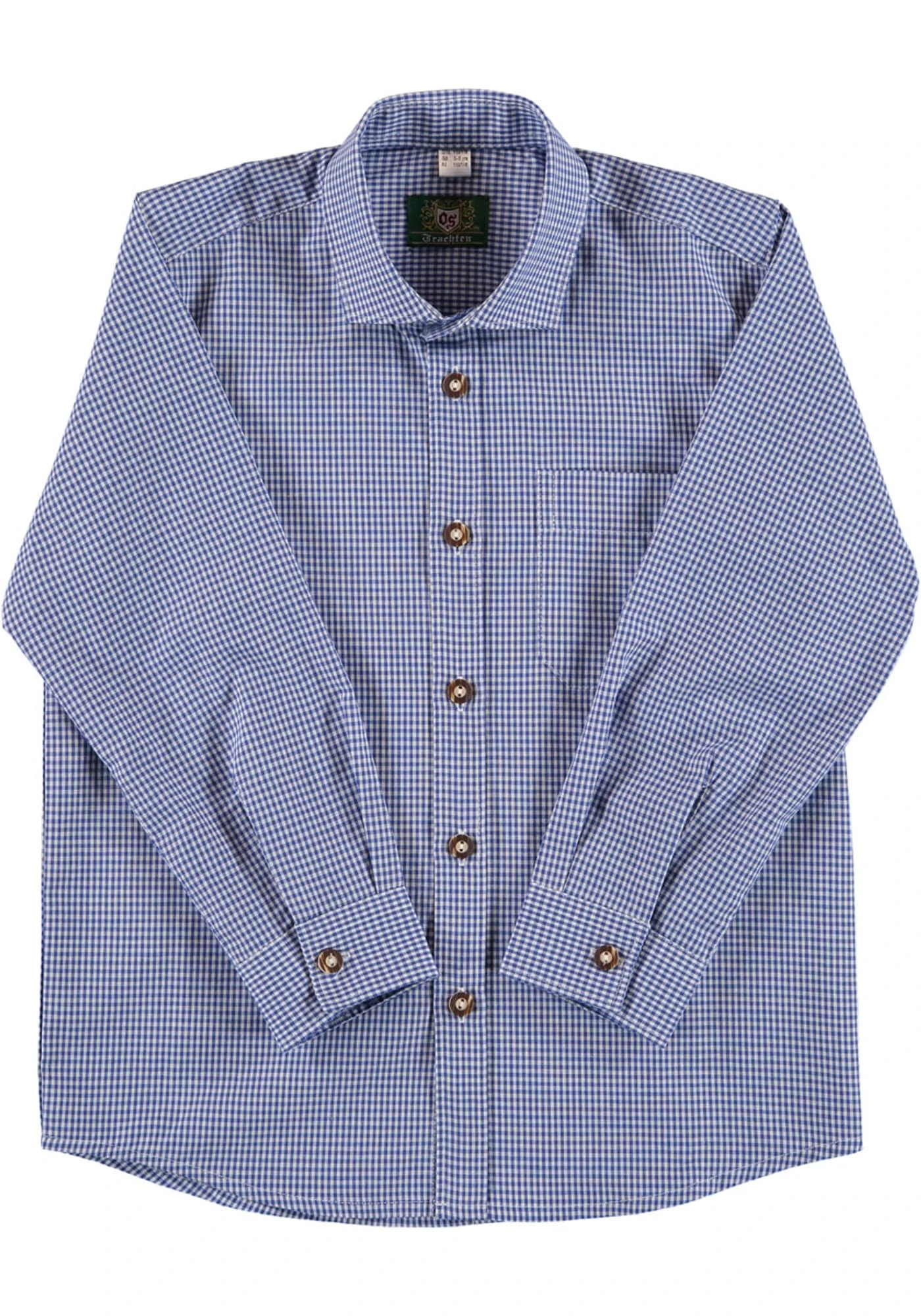 Trachtenhemd Preva In Mittelblau 5 Trachtenhemd Preva In Mittelblau – Bild 3