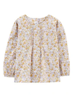 OshKosh Bluse In Orange/ Hellblau