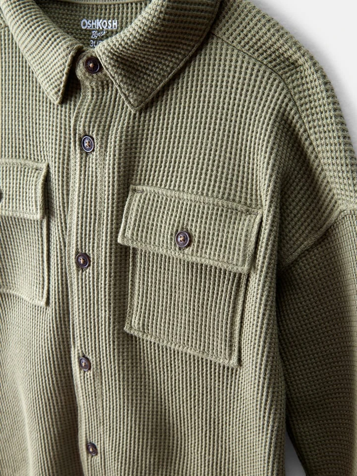 OshKosh Hemd In Khaki 4 OshKosh Hemd In Khaki – Bild 2
