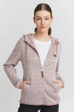 OXMO Fleecejacke In Rosa