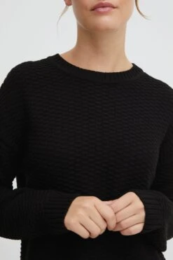 OXMO Strickpullover In Schwarz 11 OXMO Strickpullover In Schwarz -Trendiges Bekleidungsgeschäft oxmo strickpullover in schwarz 3