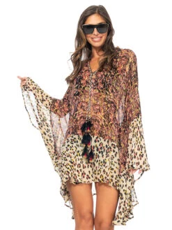 Kleid In Beige/ Schwarz 9 Kleid In Beige/ Schwarz -Trendiges Bekleidungsgeschäft peace and love kleid in beige schwarz 3