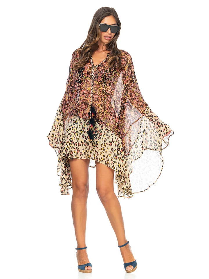 Kleid In Beige/ Schwarz 3 Kleid In Beige/ Schwarz