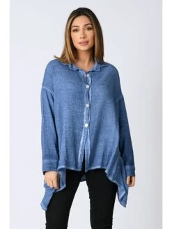 Bluse "Adeline" In Blau