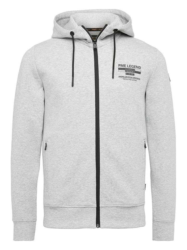 PME Legend Sweatjacke In Hellgrau 3 PME Legend Sweatjacke In Hellgrau