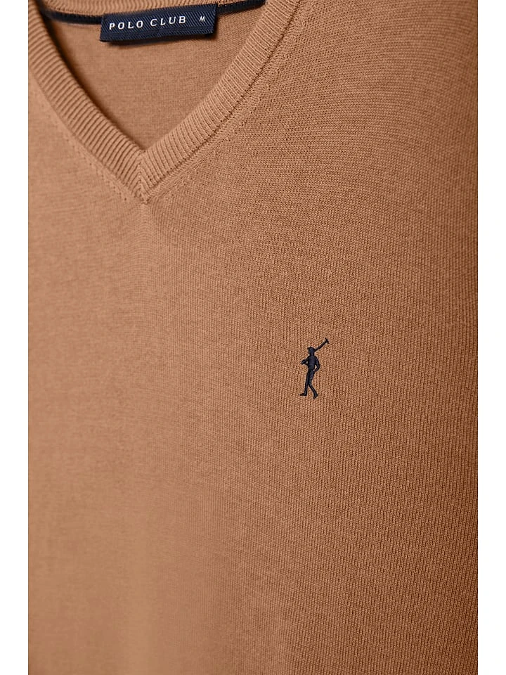 POLO CLUB Pullover In Hellbraun 9 POLO CLUB Pullover In Hellbraun – Bild 7