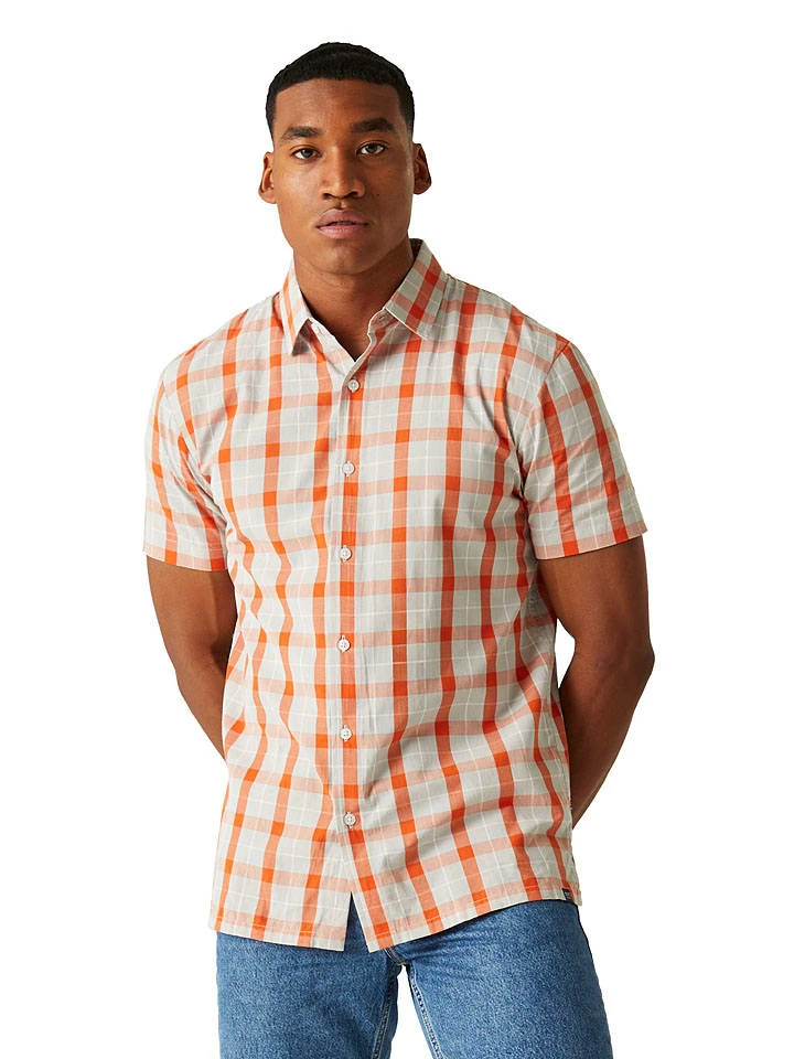 Regatta Hemd ''Denmoor'' In Beige/ Orange 3 Regatta Hemd ''Denmoor'' In Beige/ Orange