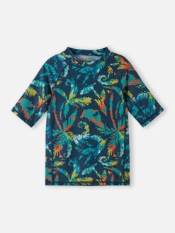 Reima Badeshirt "Uiva" In Blau/ Bunt