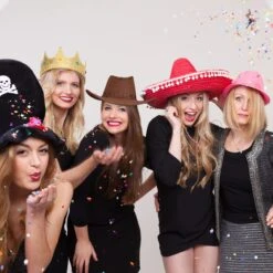 1x Cowboyhut In Schwarz -Trendiges Bekleidungsgeschäft relaxdays 1x cowboyhut in schwarz 4