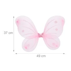 1x Feenflügel In Pink/ Silber 12 1x Feenflügel In Pink/ Silber -Trendiges Bekleidungsgeschäft relaxdays 1x feenflugel in pink silber 3