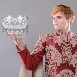 2x Aufblaskrone In Silber 13 2x Aufblaskrone In Silber -Trendiges Bekleidungsgeschäft relaxdays 2x aufblaskrone in silber 4