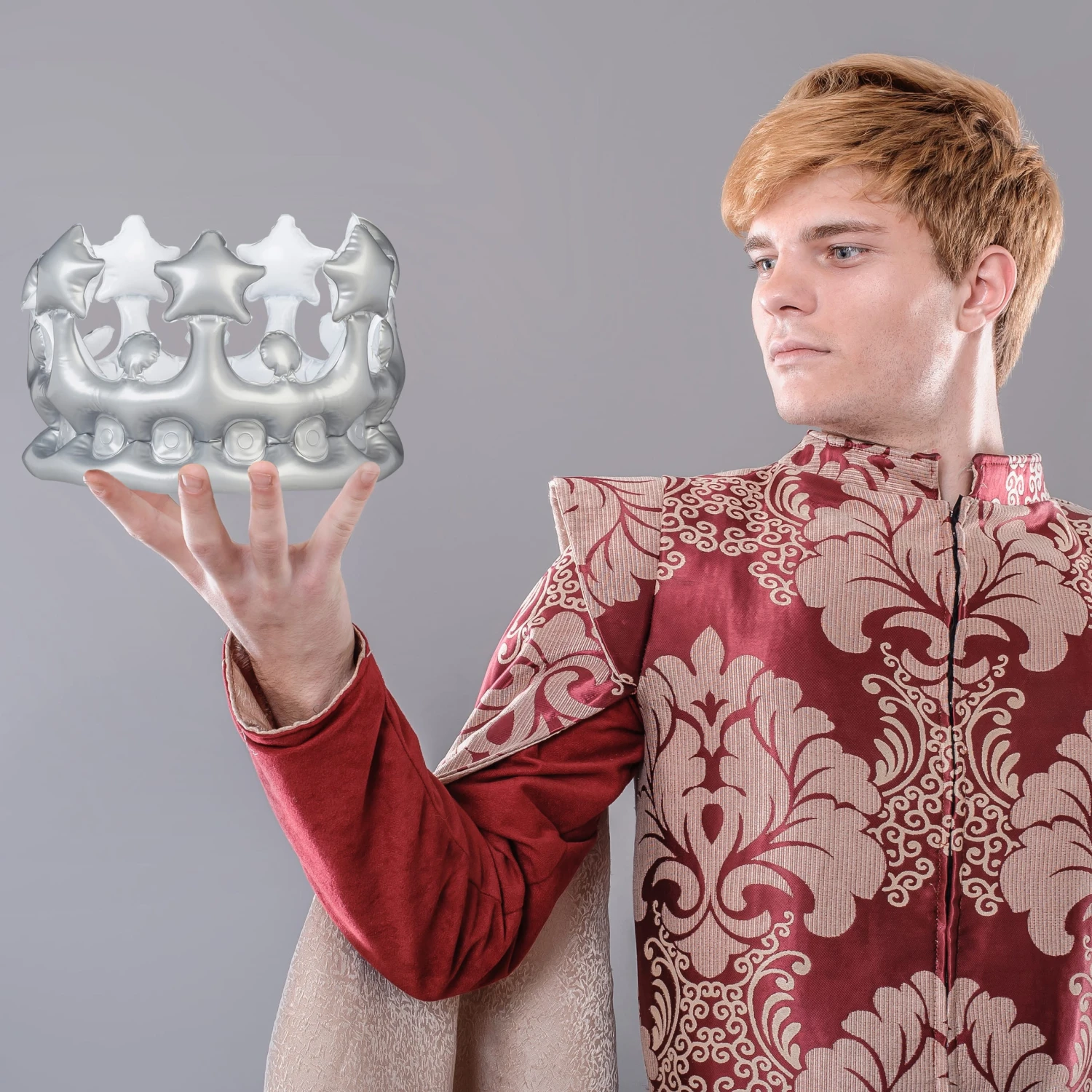 2x Aufblaskrone In Silber 7 2x Aufblaskrone In Silber – Bild 5