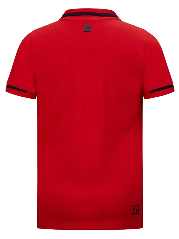Poloshirt "Lucas" In Rot 4 Poloshirt "Lucas" In Rot – Bild 2