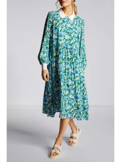 Rich&royal Kleid In Hellblau/ Grün -Trendiges Bekleidungsgeschäft rich and royal kleid in hellblau grun 1