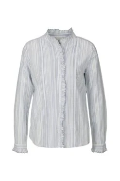 Rich&royal Rüschenbluse Blouse With Ruffles In Blau